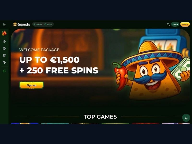 Casinacho Casino (Nacho Casino) für neue deutsche Spieler: Willkommenspaket verständlich erklärt, Sicherheitstools und erste Schritte