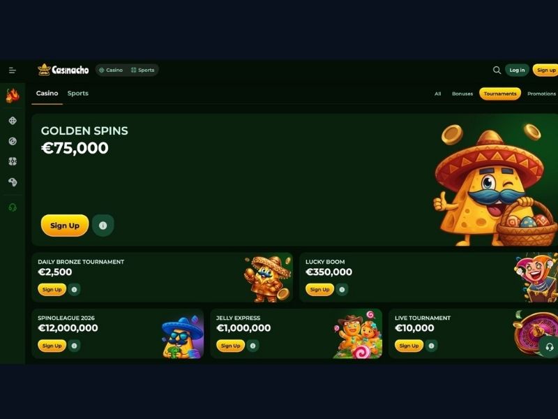 Erste Schritte im Spielkatalog von Casinacho Casino Nacho Casino für neue deutsche Spieler